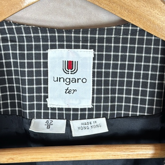 VTG Emanuel Ungaro ter Jacket Women 8 Avant Garde French Couture 80's Cropped - Picture 7 of 12